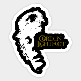 Gordon Lightfoot Silhouette Sticker